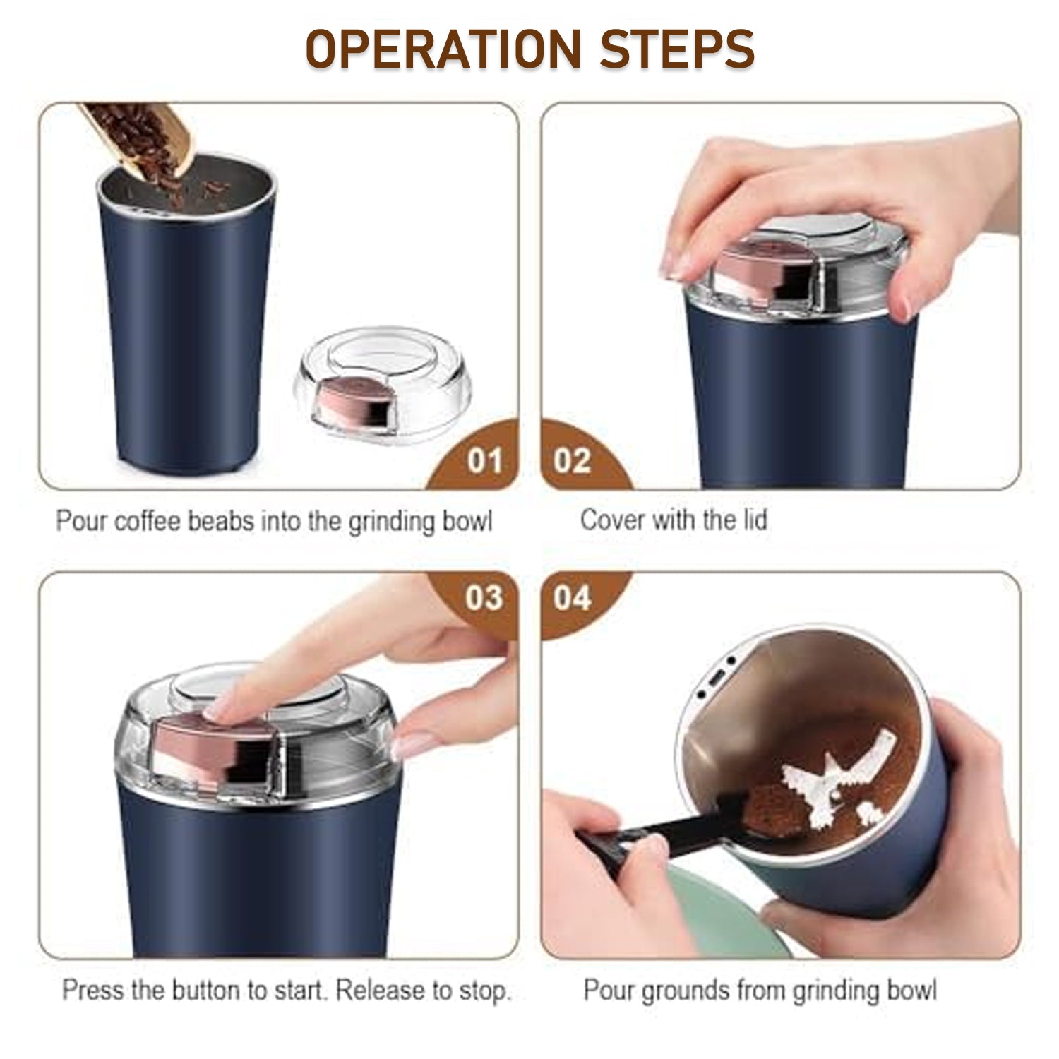 GoldFruit Electric Coffee Grinder GoldFruit Electric Coffee Grinder